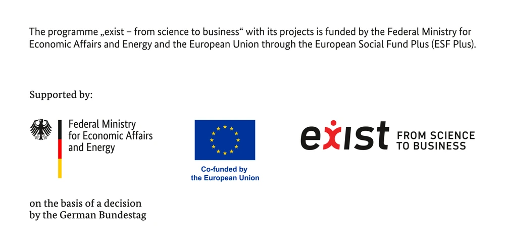 Supported by the Federal Ministry for Economic Affairs and Energy on the basis of a decision by the German Bundestag, co-funded by the European Union – exist from science to business